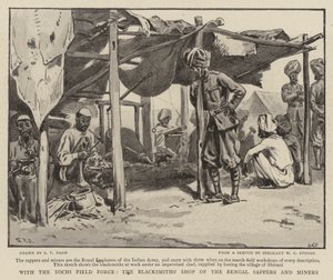 随着Tochi Field Force，孟加拉工兵和矿工的铁匠铺